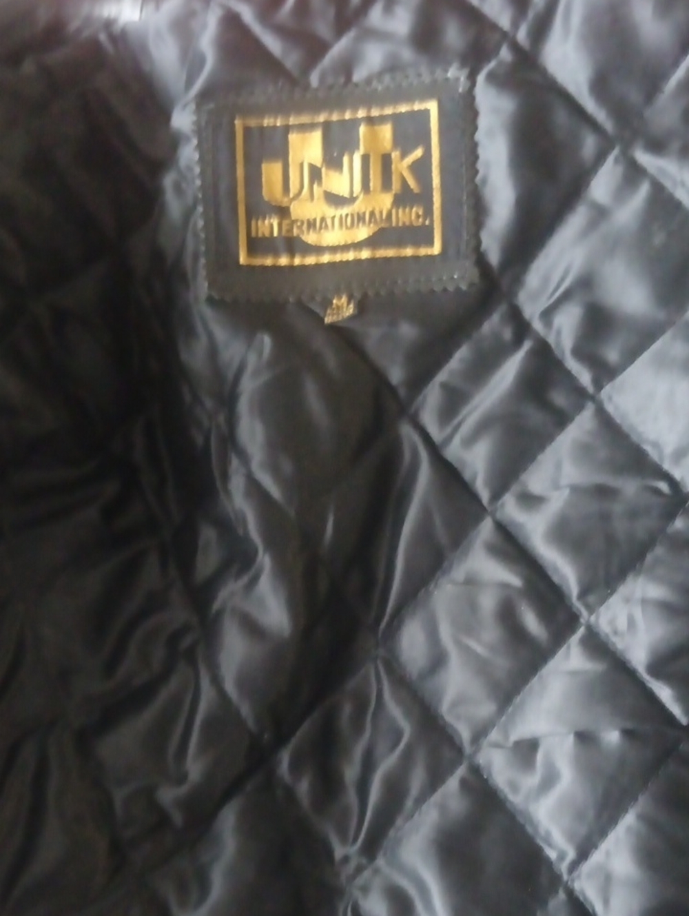 Quilted Black Men's Jacket Lining
